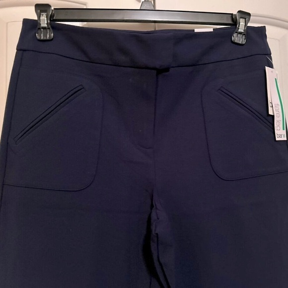 Woman’s dark blue flare leg trouser pants in size 12 by bar three. - Picture 2 of 3